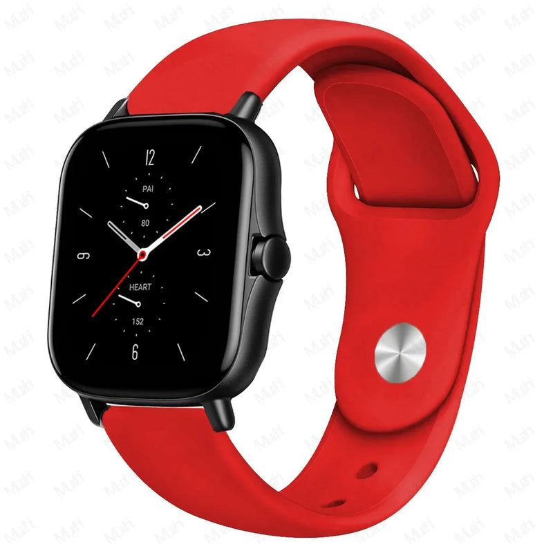 20mm 22mm watch Strap For Amazfit gts/4/3/2/gts2/4 Mini/Gtr4/3/2/2e/47mm Smartwatch Silicone Bracelet Watchabnd Amazfit gts Band
