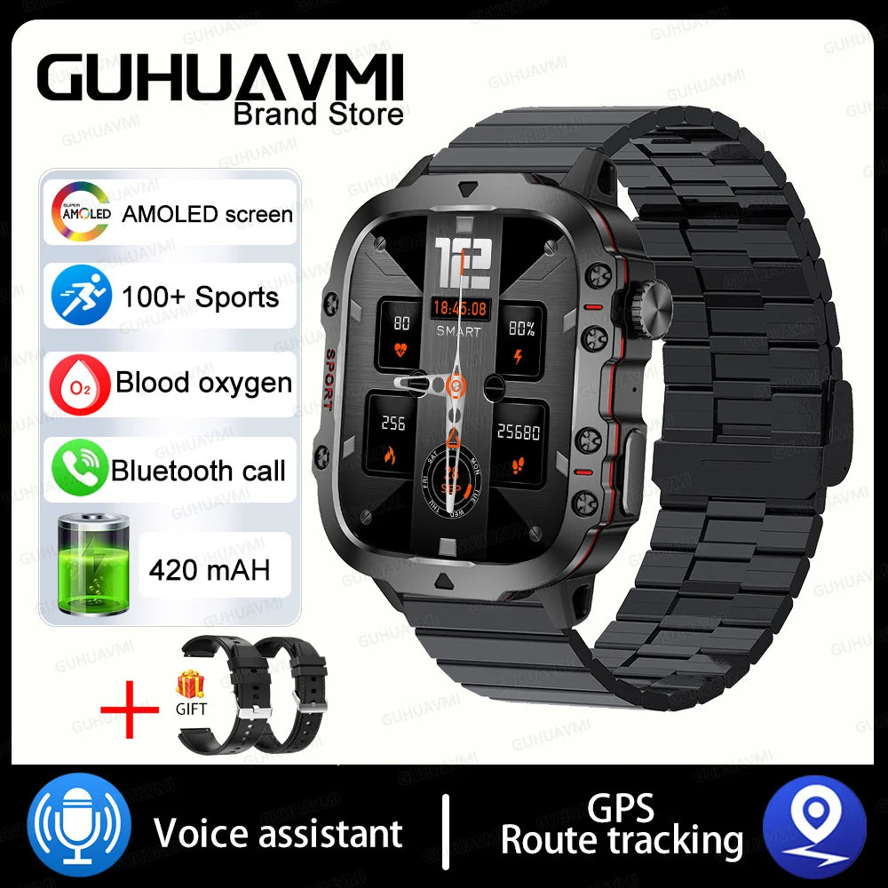 Xiaomi Military GPS Tracker Smart Watch For Men