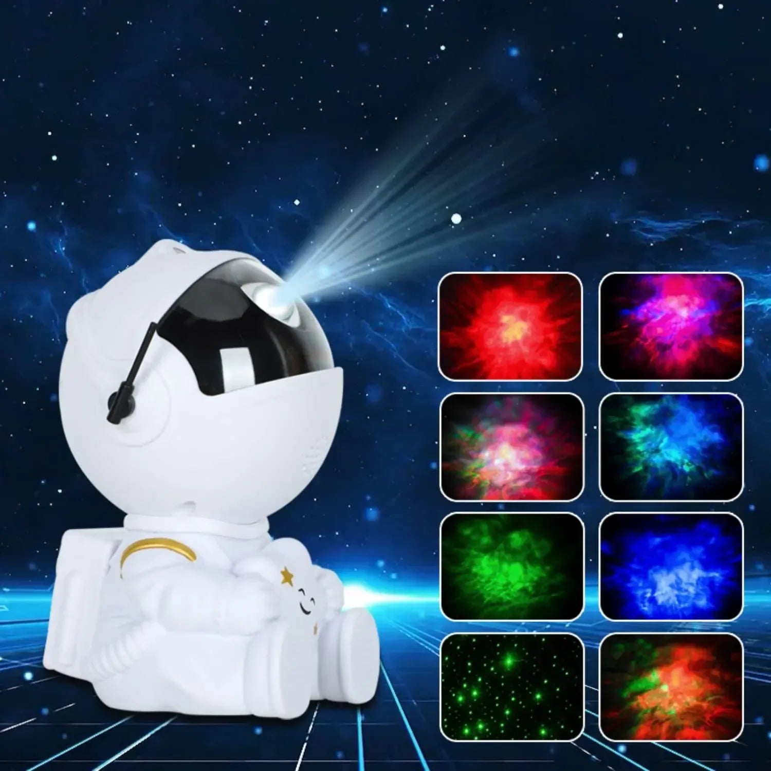 Star Projector Galaxy Night Light Astronaut Space Projector
