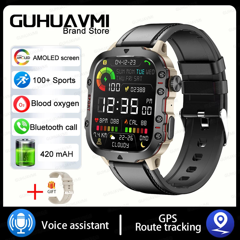 Xiaomi Military GPS Tracker Smart Watch For Men