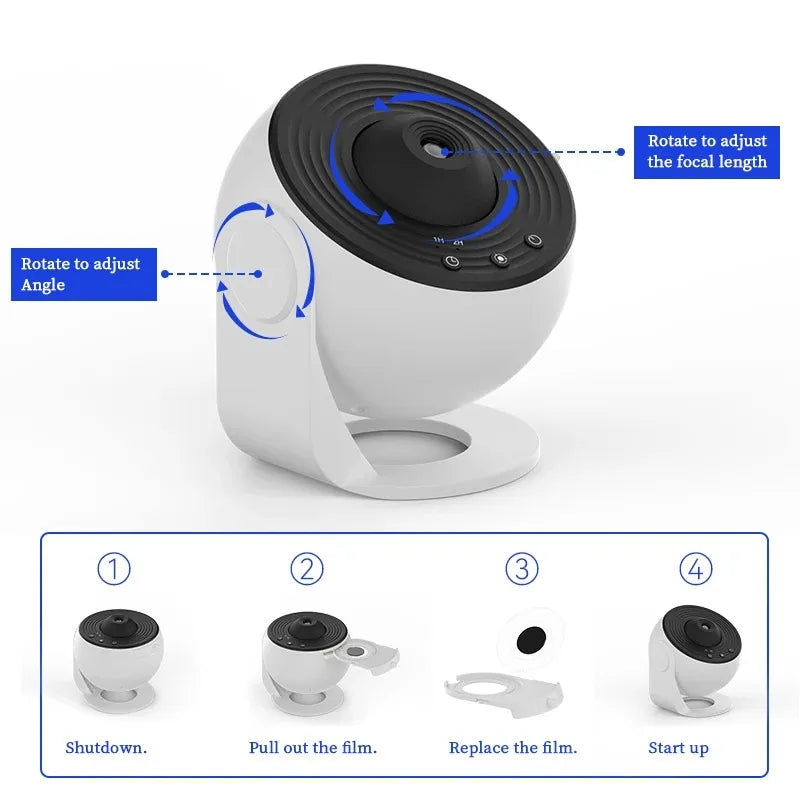 LED Night Light Starry Sky Projector