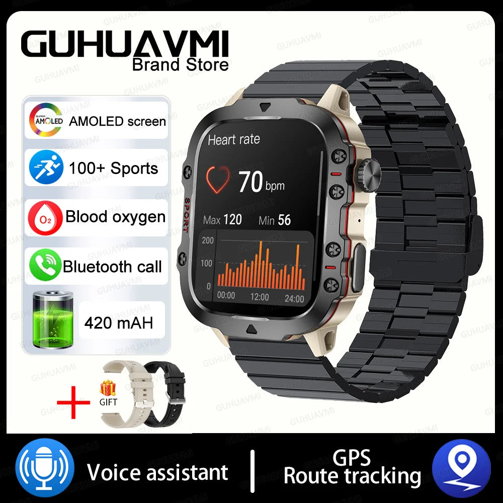Xiaomi Military GPS Tracker Smart Watch For Men