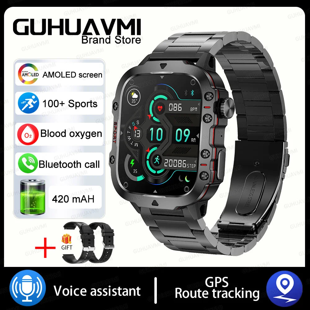 Xiaomi Military GPS Tracker Smart Watch For Men