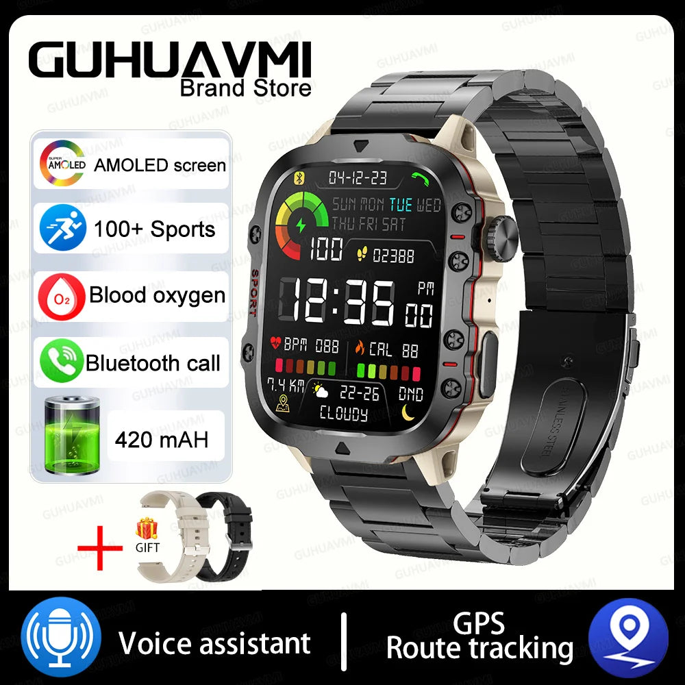 Xiaomi Military GPS Tracker Smart Watch For Men