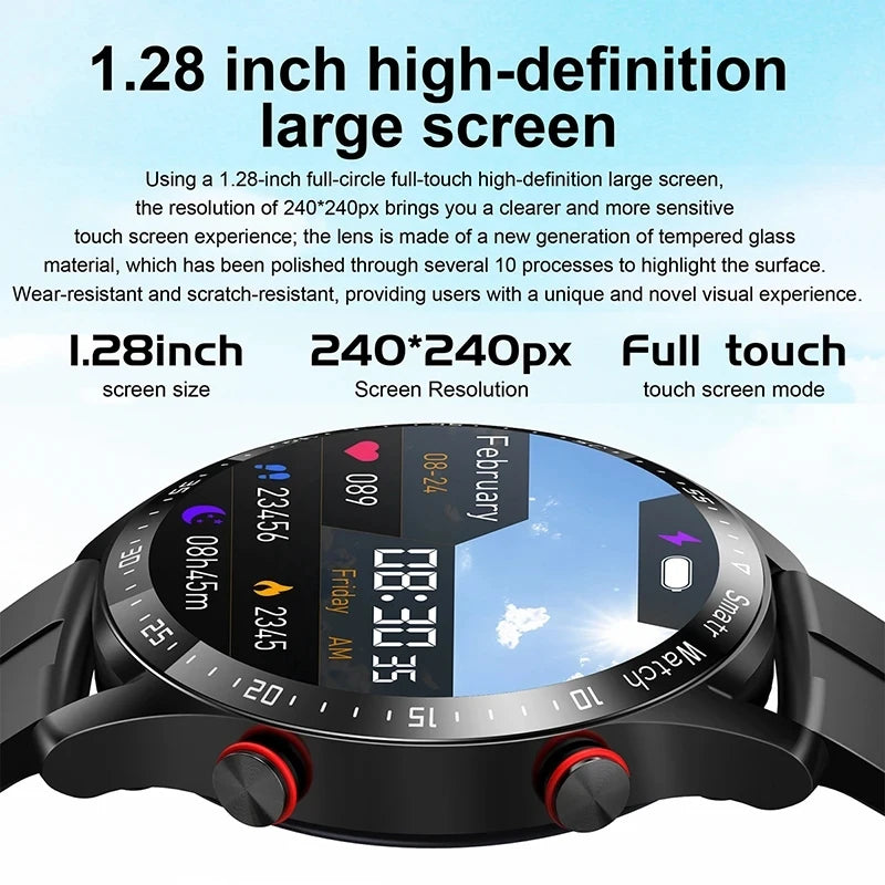 ECG+PPG Bluetooth Call Smart Watch For Men
