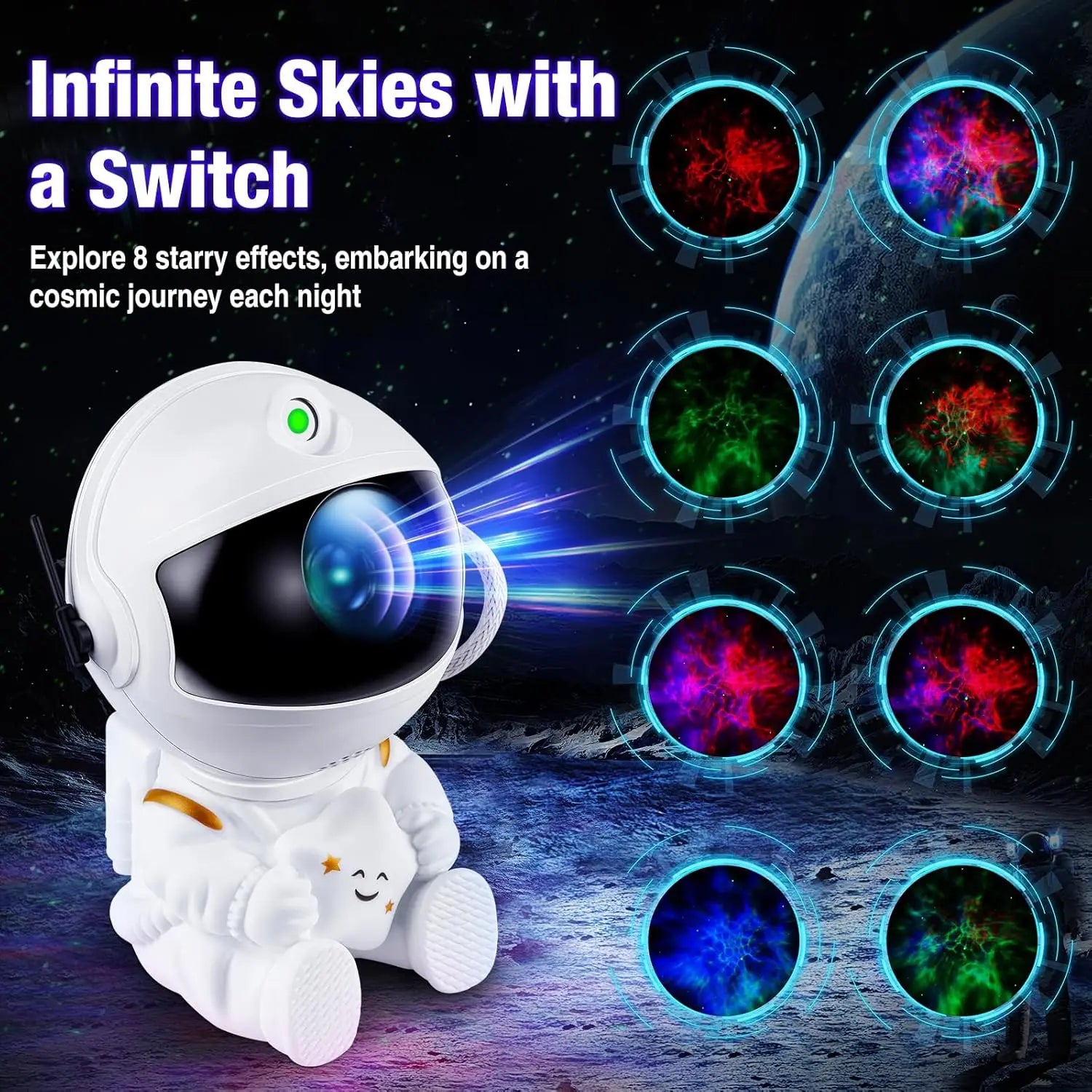 Astronaut Nebula Space Projector