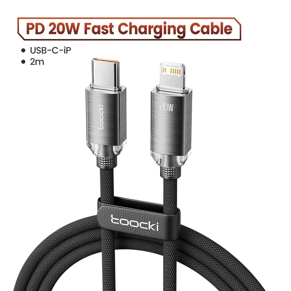 https://sparktechaura.com › products › toocki-usb-c-to-lightning-cable-for-iphone-14-13-12-11-pro-max-mini-8-7-plus-airpods-ipad-fast-charging-type-c-lightning-cable

