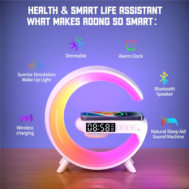 Wireless Charger Speaker Night Light