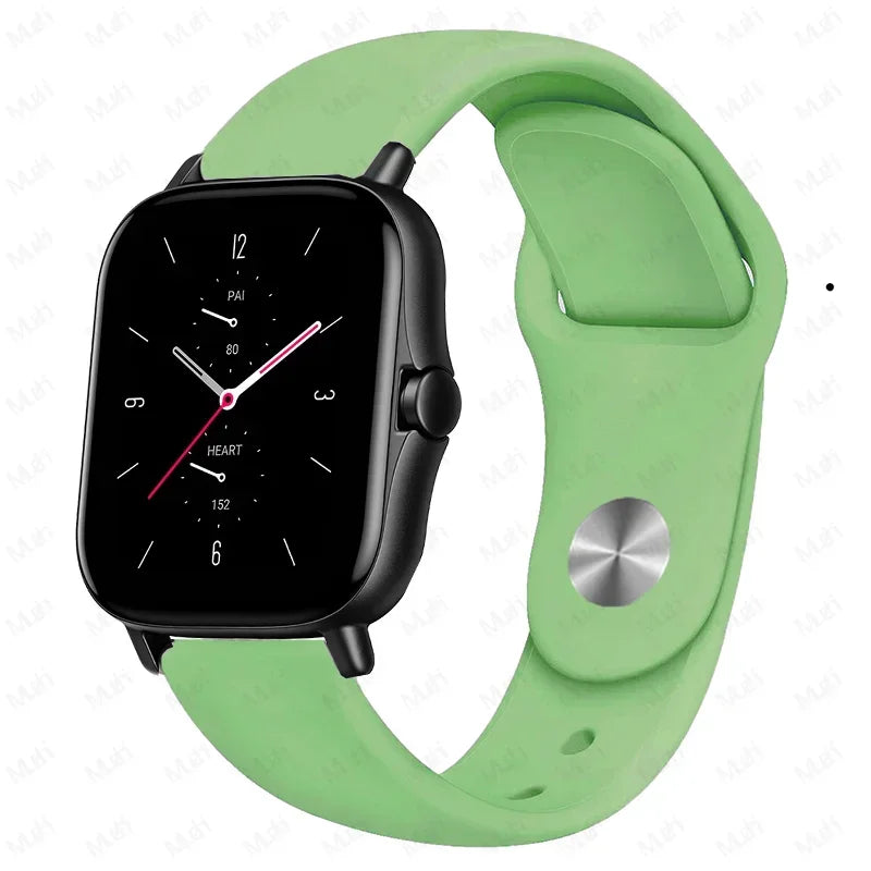 20mm 22mm watch Strap For Amazfit gts/4/3/2/gts2/4 Mini/Gtr4/3/2/2e/47mm Smartwatch Silicone Bracelet Watchabnd Amazfit gts Band