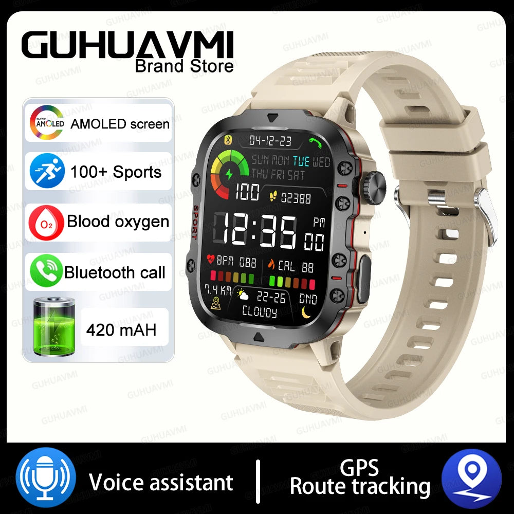 Xiaomi Military GPS Tracker Smart Watch For Men