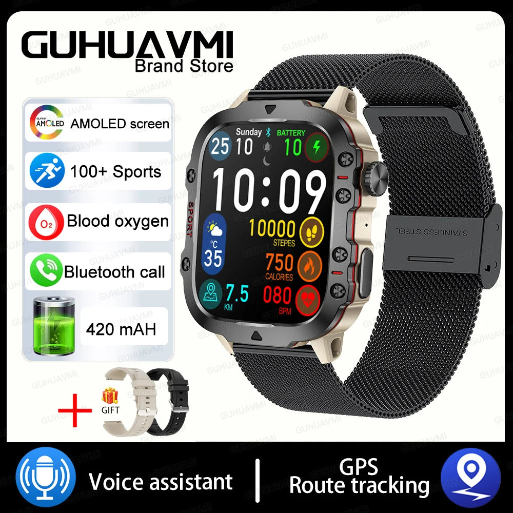 Xiaomi Military GPS Tracker Smart Watch For Men