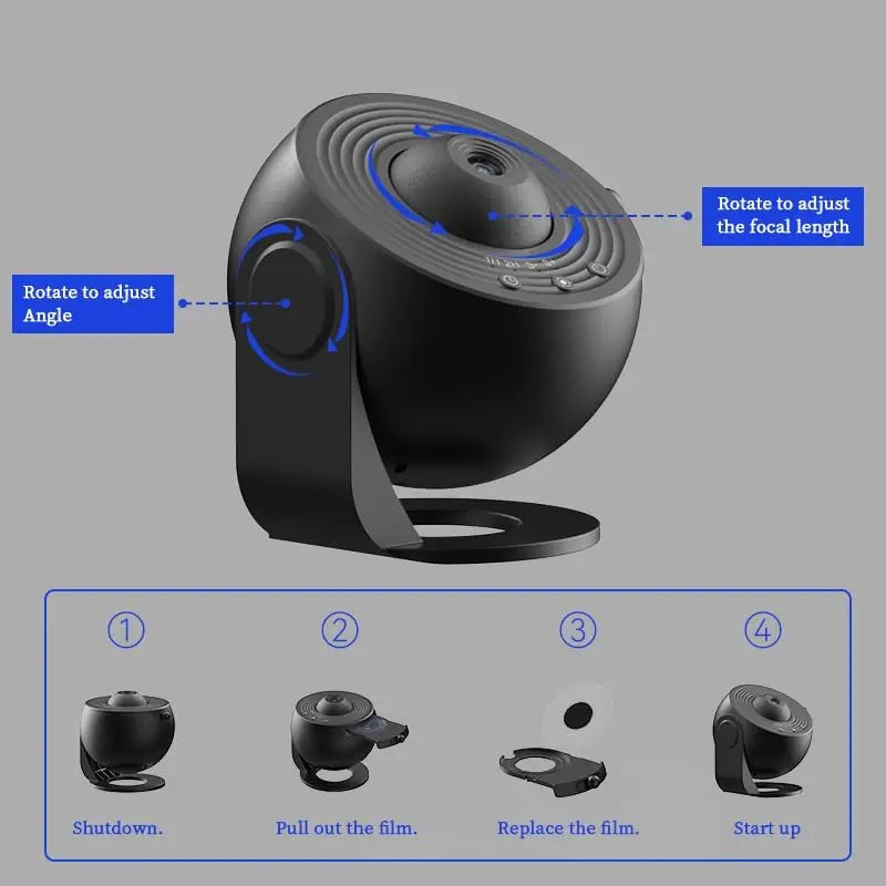 https://sparktechaura.com › products › star-projector-galaxy-night-light-star-sky-projection-360-rotate-planetarium-projector-for-room-decoration-space-projector-lamp