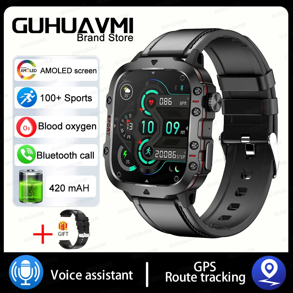 Xiaomi Military GPS Tracker Smart Watch For Men