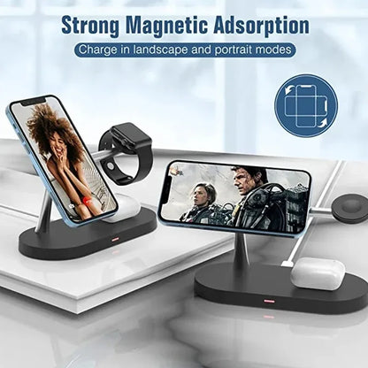 3 in 1 Wireless Magnetic Charger Stand For iPhone