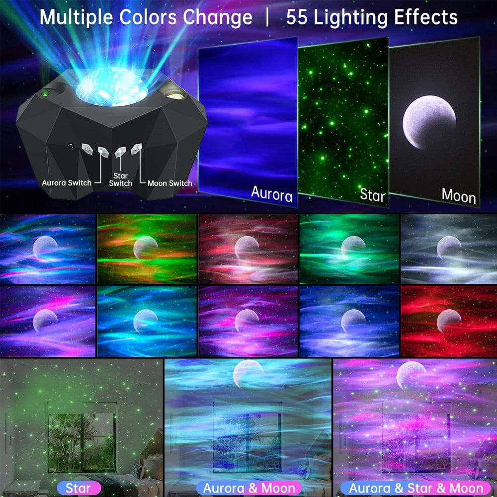 https://sparktechaura.com › products › star-lights-aurora-galaxy-moon-projector-with-remote-control-sky-night-lamps-kids-adults-gift-bluetooth-music-speaker-home-decor